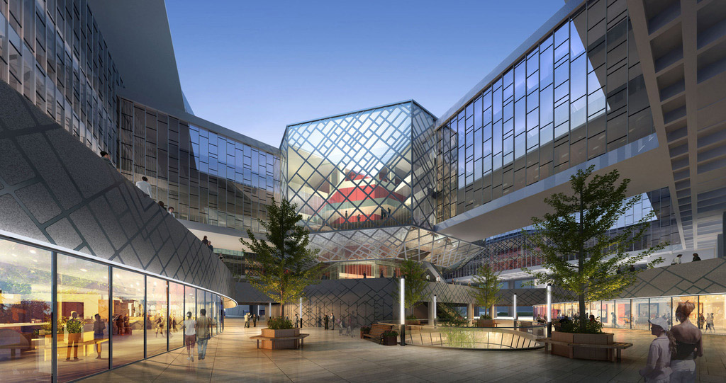 城市商業廣場效果圖2