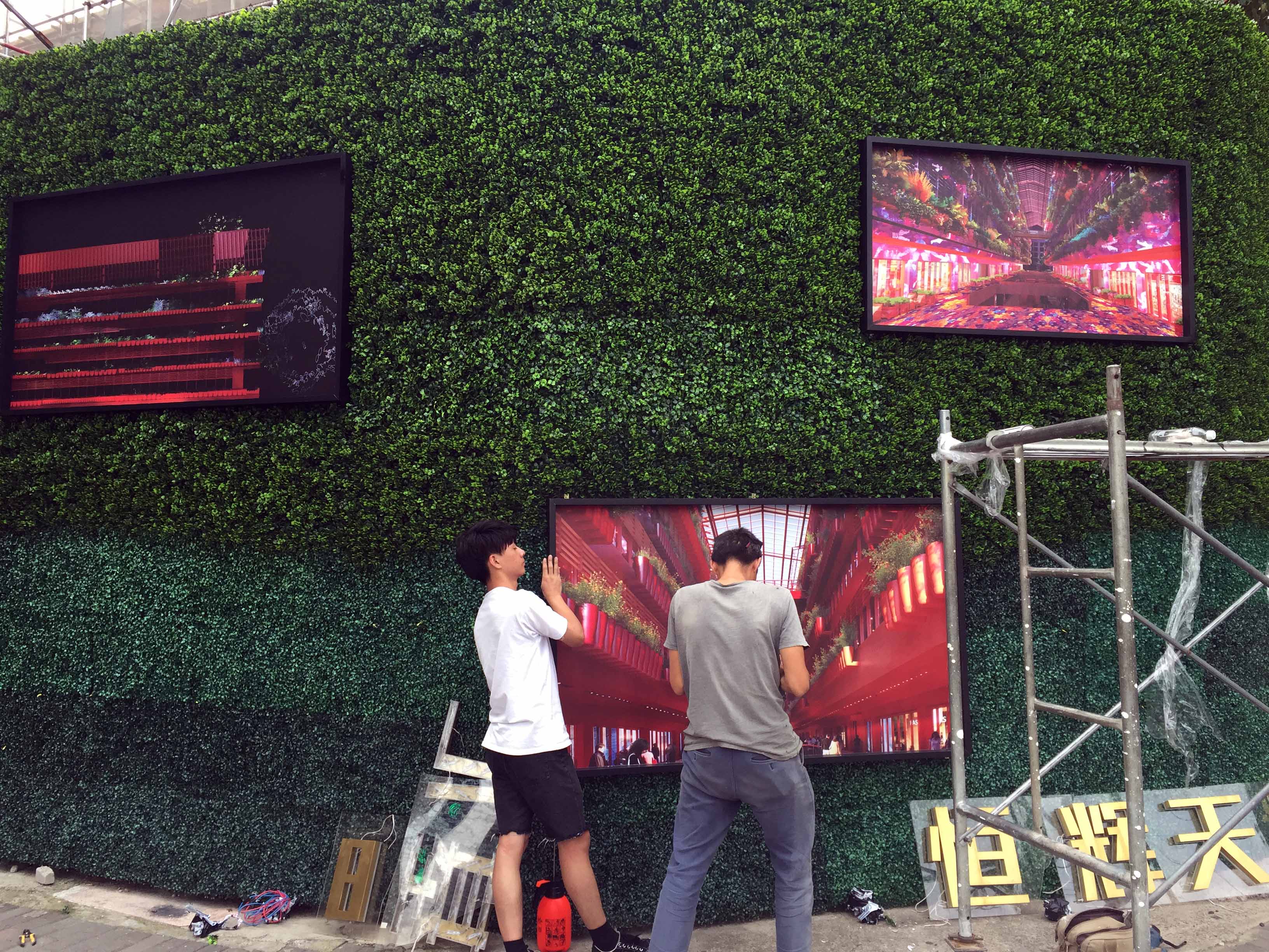 建國(guó)中路新天地在建施工圍檔